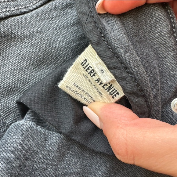 Djerf Avenue Denim Skirt Midi - Washed Grey - Picture 6 of 10